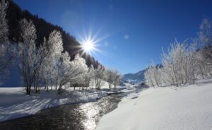 Einfach idyllisch: Die Landschaft im winterlichen Großarltal.